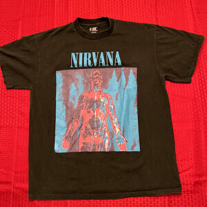 Nirvana Kurt Cobain Silver Utero Nevermind modern retro vintage 90s style shirt